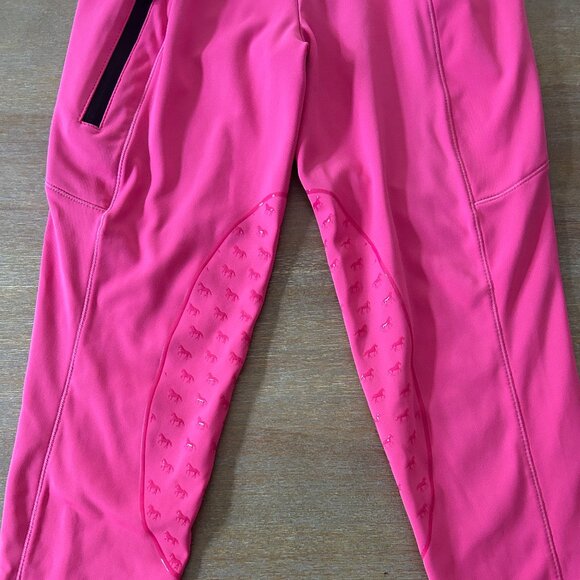 Pre-owned Baleaf Girls Hot Pink Equestrian Breeches, Size Small - Picture 6 of 11
